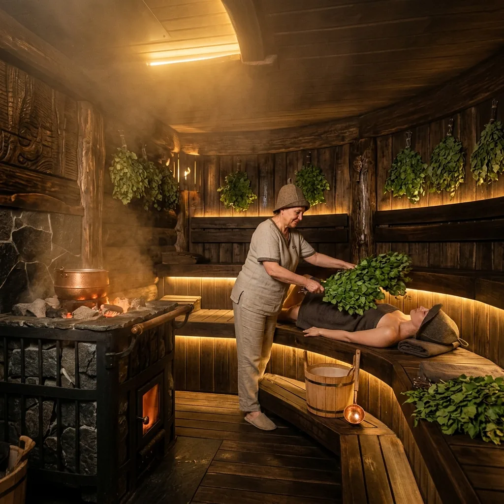 Russian Banya Steam Room at Spa Centre Mahipalpur